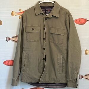 Faherty Olive green overshirt in Medium